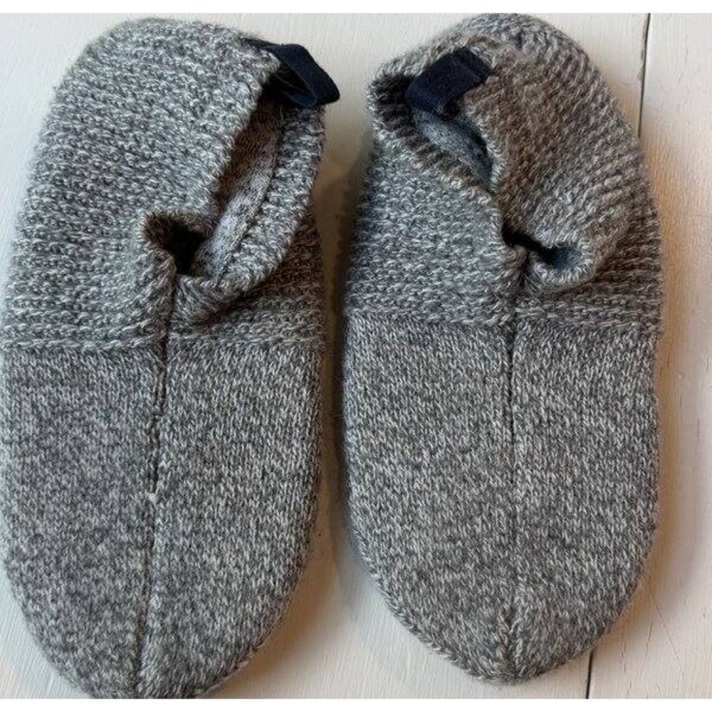 Bombas Gripper Slippers Womens Size Small S Gray Heather Lined 7 8 8.5